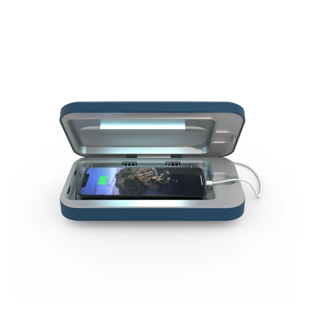 Phone Soap Go Ultraviolet Phone Sanitizer Blue Indigo Keys Wallets